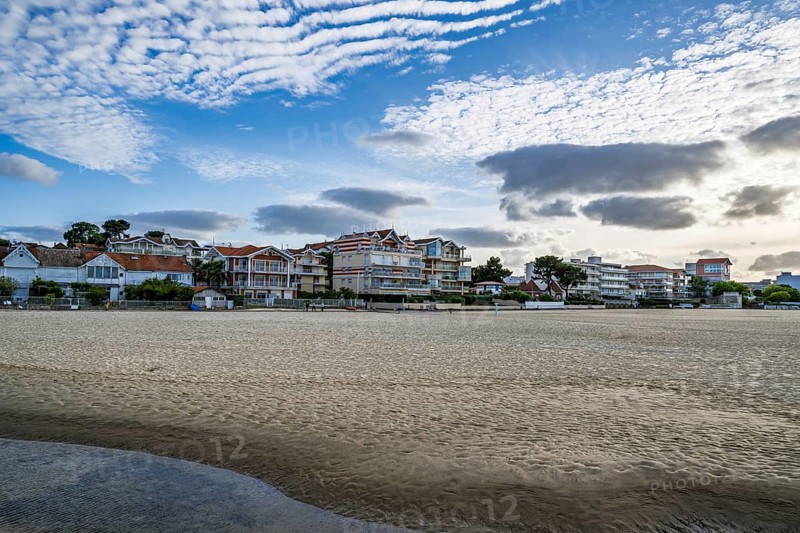Marina and Beach in Arcachon, Gironde, France