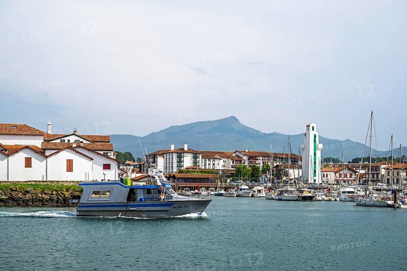 Marina in Saint-Jean-de-Luz, Nouvelle-Aquitaine, Pyrenees-Atlantiques, France