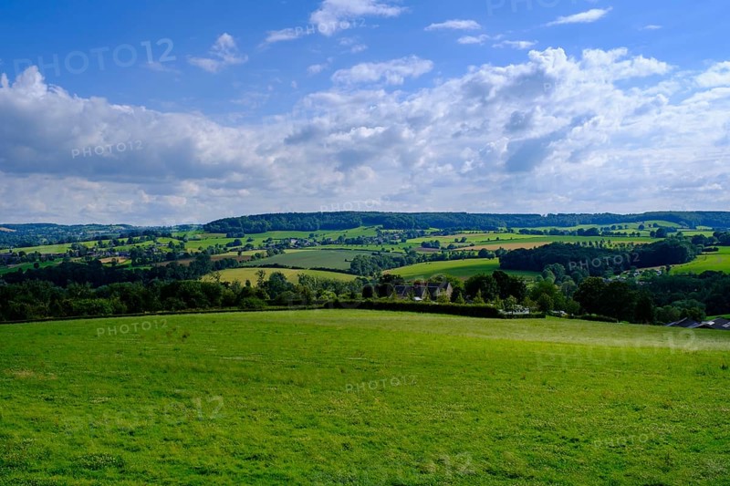 Across the Geul valley, towards Belgium, landscape south of Mechelen, South Limburg, Limburg, Netherlands