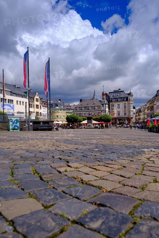 Marketplace, Mayen, Vulkaneifel, Eifel, Rhineland-Palatinate, Germany