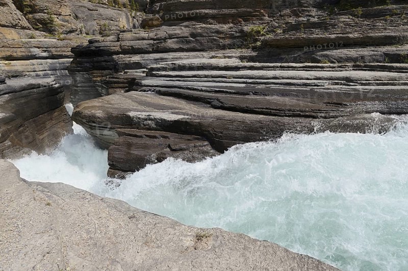 Mistaya River in Mistaya Canyon, Icefields Parkway, Banff National Park, Alberta, Canada