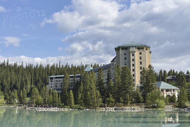 Hotel Fairmont Chateau Lake Louise and Lake Louise, Banff National Park, Alberta, Canada