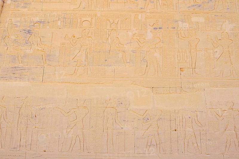 Relief, Temple of Philae, Aswan, Egypt