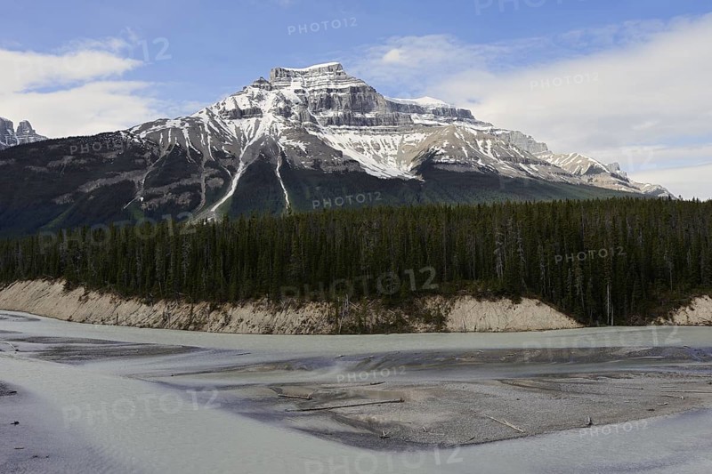 Mount Amery and the Alexandra River, Icefields Parkway, Banff National Park, Alberta, Canada