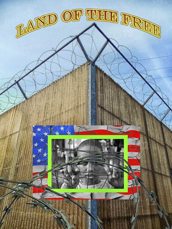 Symbolic image, Trump in deportation mania, Guantanamo, alligator Alcatraz, governing with decrees, no more United States, democracy versus autocracy, Donald Trump sees himself as a ruler above the law, US democracy in danger, political blackmail, EU and Germany under political pressure, industry, tariff threats, Elon Musk, Mark Zuckerberg, social networks, fake news, rights broken, hate, incitement, DSG Digital Services Act, re-election, USA, politics, announcements, vendetta, wanted dictator, Republicans, US electoral system, global danger, lies, 2nd term, Ukraine. term, global burden, Ukrainian war, White House storm