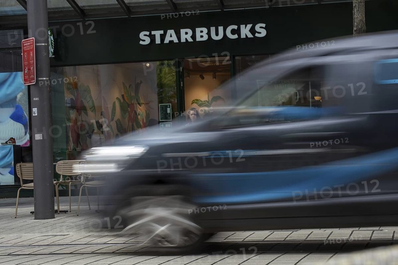 Starbucks shop in the city centre of Mannheim