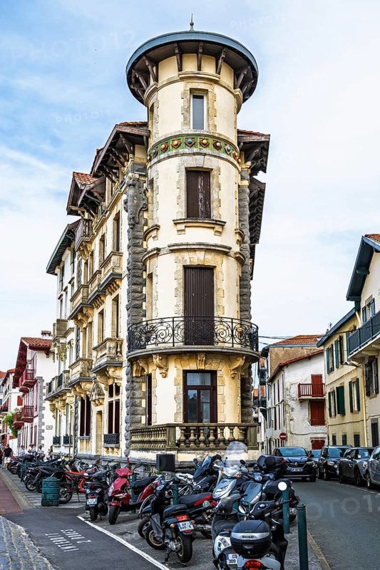 Beach and seaside in Saint-Jean-de-Luz, Nouvelle-Aquitaine, Pyrenees-Atlantiques, France