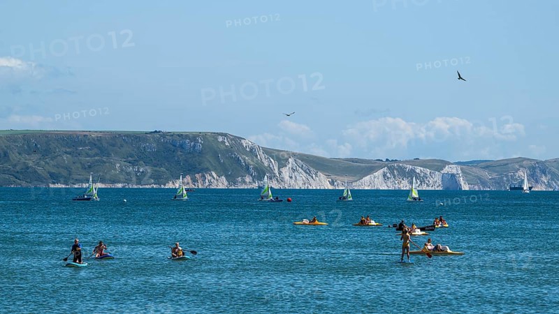 Beach and seaside in Weymouth, Esplanade, Weymouth, Dorset, England, United Kingdom
