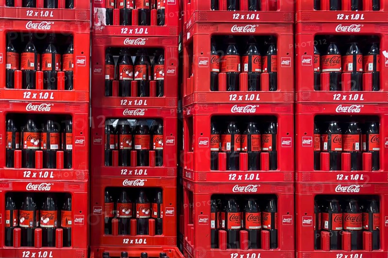 1 liter bottles of sugary drink soft drink Coca Cola, Germany
