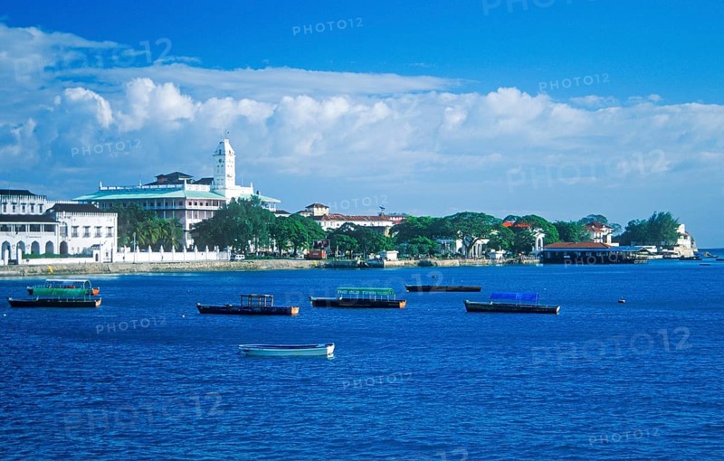Boats off Zanzibar Town, Zanzibar, Tanzania, Africa, June 2000, vintage, retro, old, historic