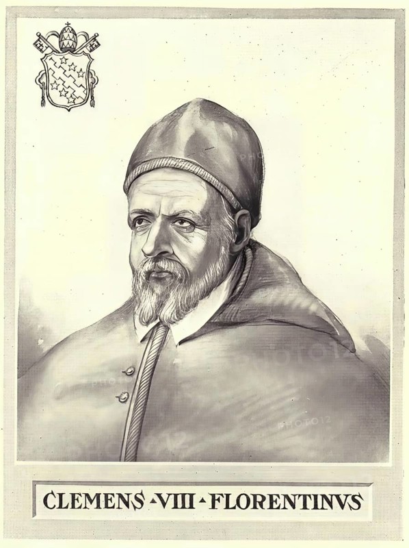 Clement VII (civic name Giulio de' Medici, born 26 May 1478 in Florence, Republic of Florence, died 25 September 1534 in Rome, Papal States) was Pope of the Roman Catholic Church from 19 November 1523 until his death, Historical, authentic, digitally restored reproduction from a 19th century original, Record date not stated