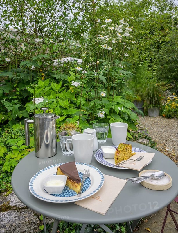 Coffee break in the Burren Perfumery Tea Room, Fahee North, Carran, County Clare, Ireland