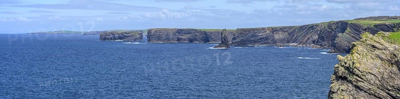 Panorama of cliffs from, Kilkee, County Clare, Ireland