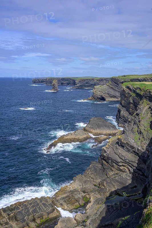 Cliff coast of, Kilkee, County Clare, Ireland