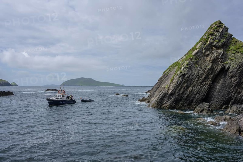 Water taxi for Great Blasket Island, Ballyickeen Commons, Dunquin, Kerry, Ireland