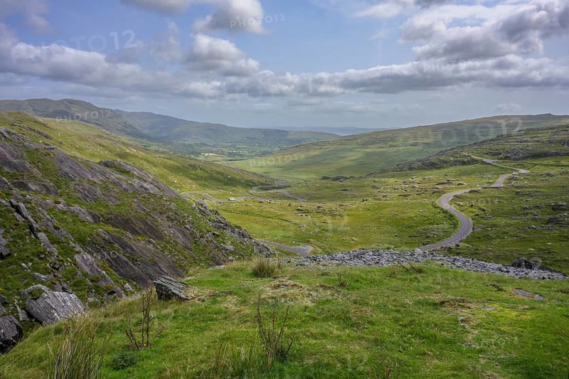 Road at Healy Pass, Clashduff, Adrigole, County Cork, Ireland