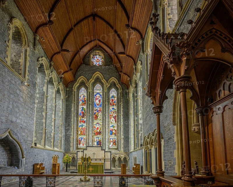 Interior view of St. Canice's Cathedral, Kilkenny, County Kilkenny, Ireland