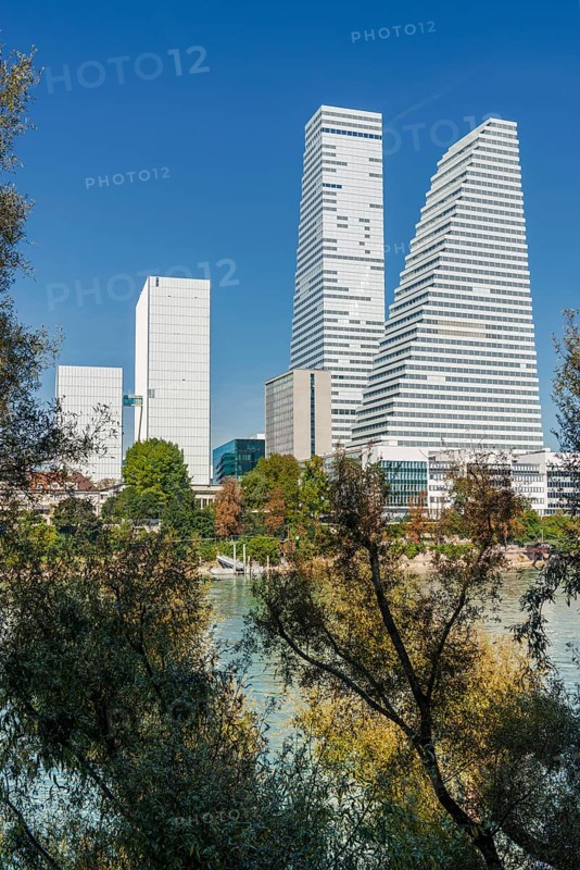 Roche Tower on the Rhine in Basel