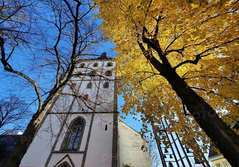 Jakobikirche im Herbst, Lippstadt, North Rhine-Westphalia, Germany
