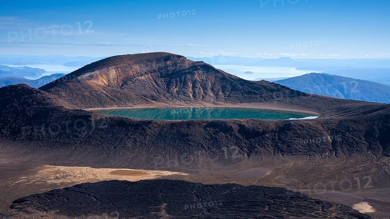 Blue Lake in Tongariro National Park, North Island, New Zealand