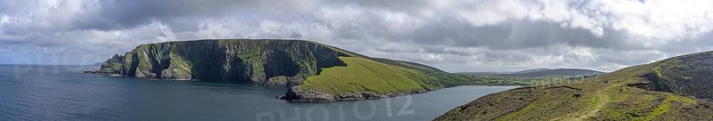 Panorama from Portacloy Loop Cliff Walk, Muingnabo, County Mayo, Ireland