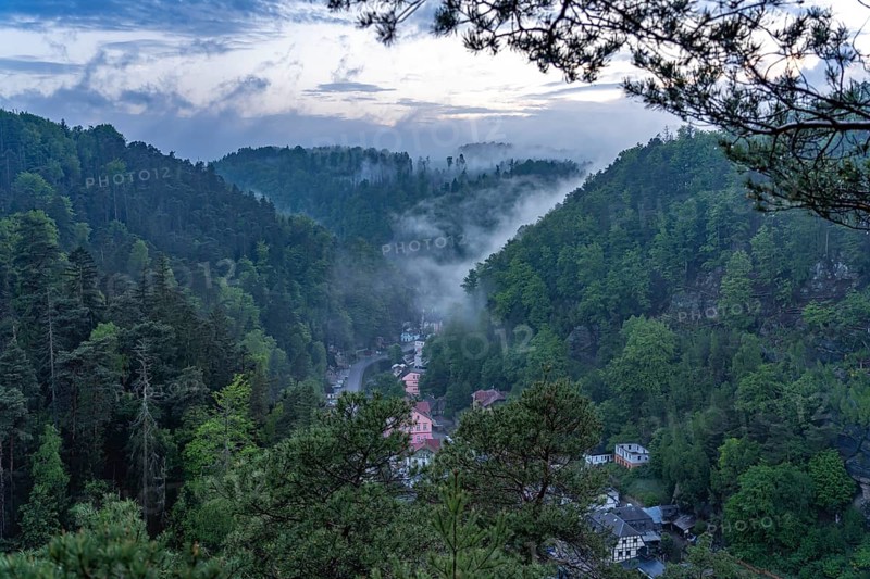 View of the valley on HÅ™ensko, Czech Republic