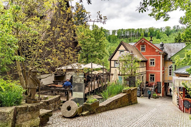 The village of Schmilka, Bad Schandau, Saxony, Germany