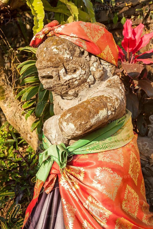 Statue in Puri Saren Agung temple, in the residence of the royal family of Ubud, Ubud, Bali, Indonesia