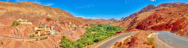 MAR, Draa, Valley, Pano, HDR