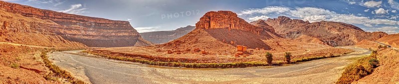 MAR, Achbaro, Ziz Canyon, Pano, HDR