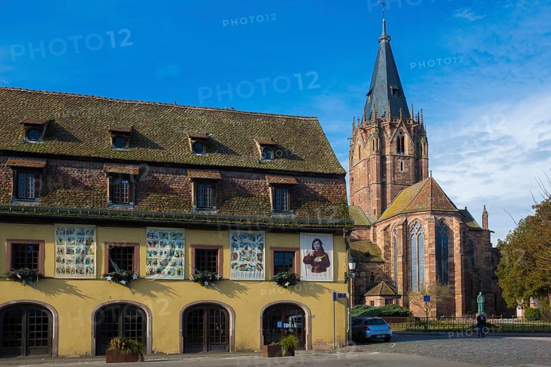 Gothic Church of St. Peter and Paul, Saints-Pierre-et-Paul, Wissembourg, Weissenburg, Alsace, Bas-Rhin Department, France