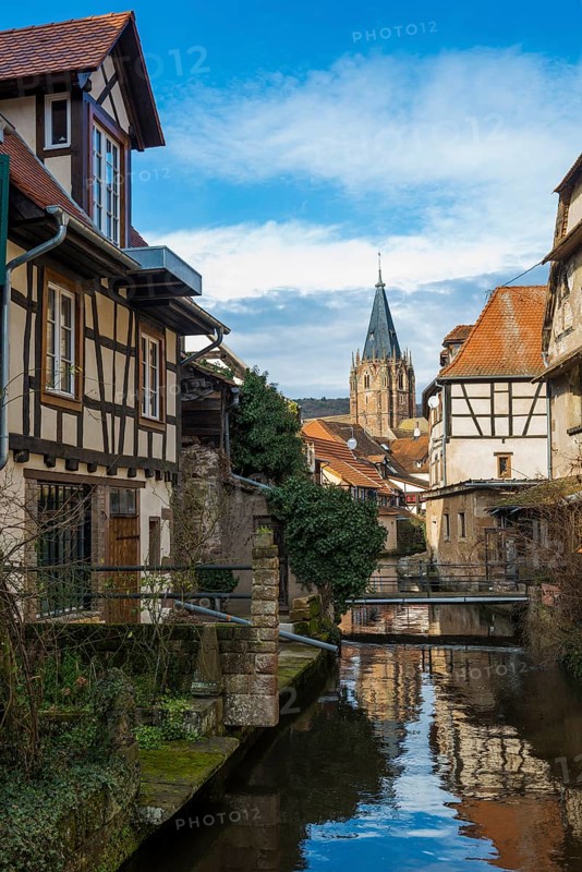 Gothic Church of St. Peter and Paul, Saints-Pierre-et-Paul, Wissembourg, Weissenburg, Alsace, Bas-Rhin Department, France