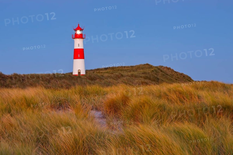 Lighthouse List-Ost am Ellenbogen on the island of Sylt, Germany