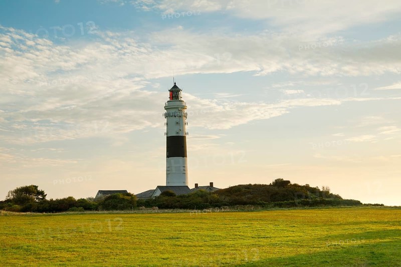 Langer Christian lighthouse near Kampen on the island of Sylt, Germany
