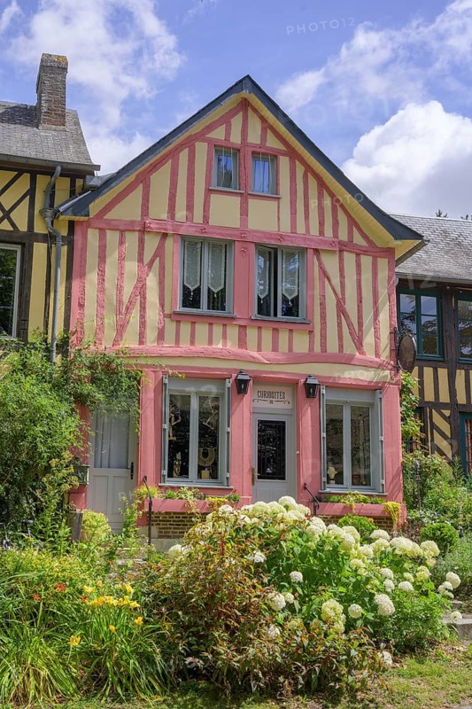 Timbered houses, Le Bec-Hellouin, Eure, France