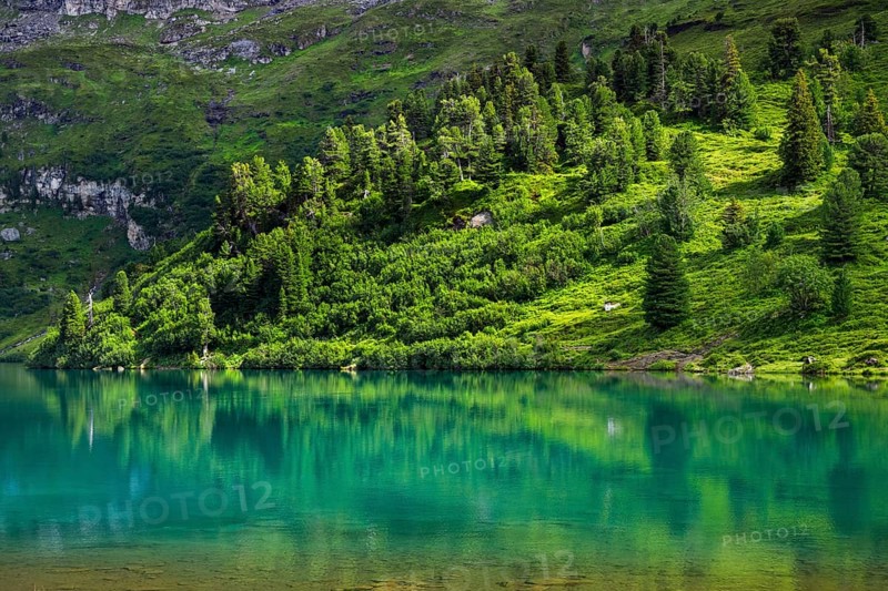 Engstlensee on Engstlenalp in Gental, Canton of Bern, Switzerland