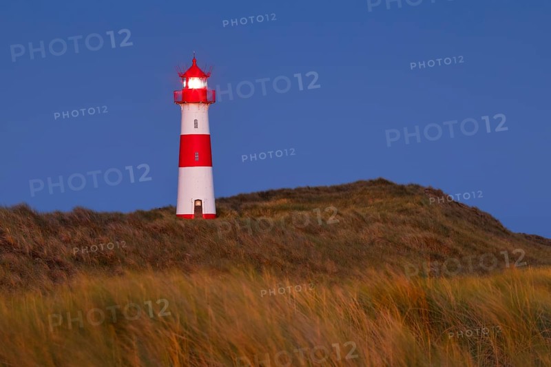 Lighthouse List-Ost am Ellenbogen on the island of Sylt, Germany