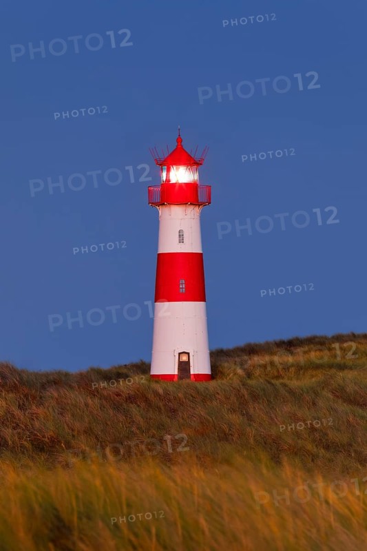 Lighthouse List-Ost am Ellenbogen on the island of Sylt, Germany