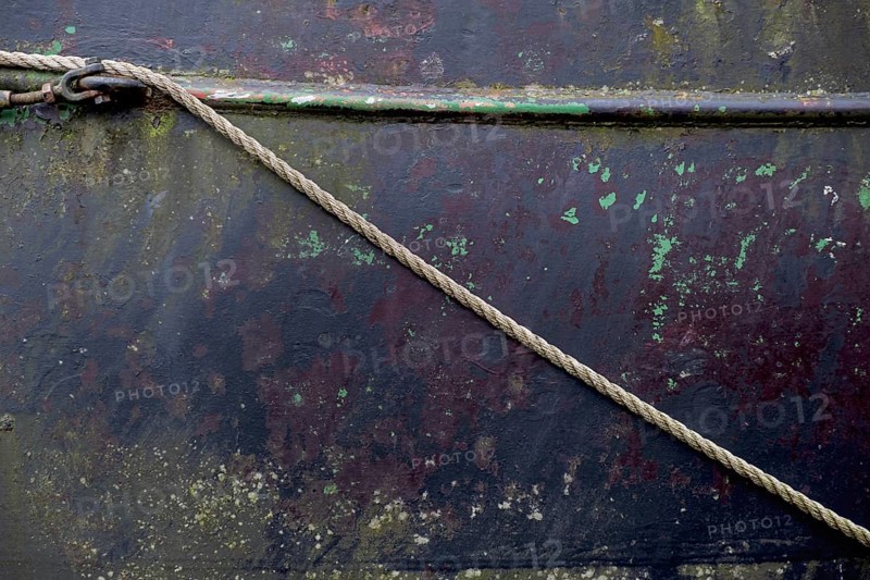 Rope, rope against old ship wall, background, texture, Lower Saxony, Germany