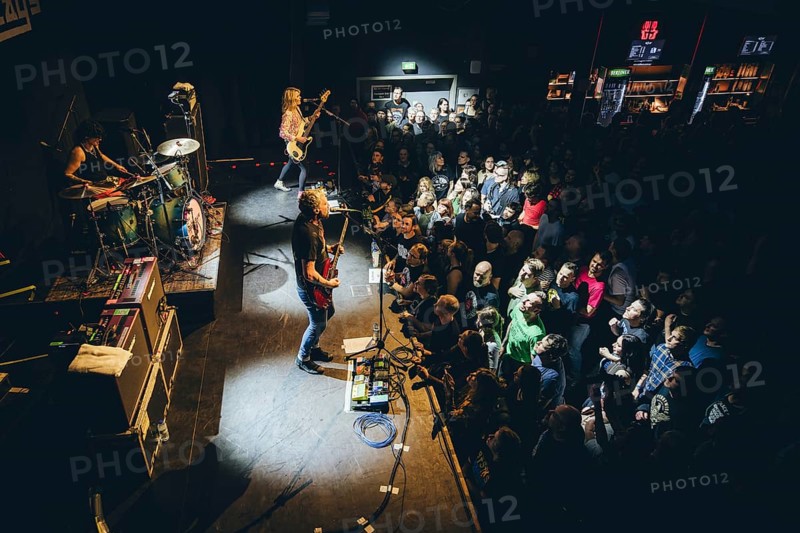 Billy Lunn (singer and guitarist), Camille Phillips (drummer) and Charlotte Cooper (singer and bassist) from The Subways live on For Eternity Tour 2025 at Hole44 in Berlin on 29.11.2025