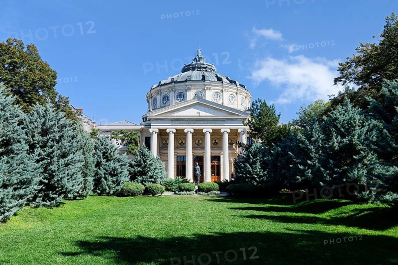 Neo-classical Romanian Athenaeum concert hall, Bucharest, Romania
