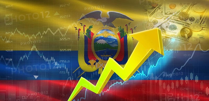 Ecuador Financial Growth on Market Graph. Ecuador Economic Growth on Financial Graph