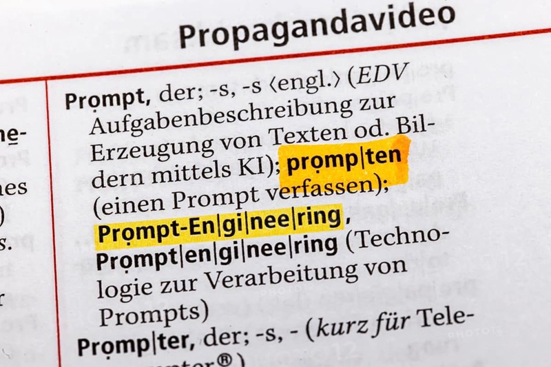 Prompt engineering. Term from the Duden. Standard work of German spelling, 29th edition. germany