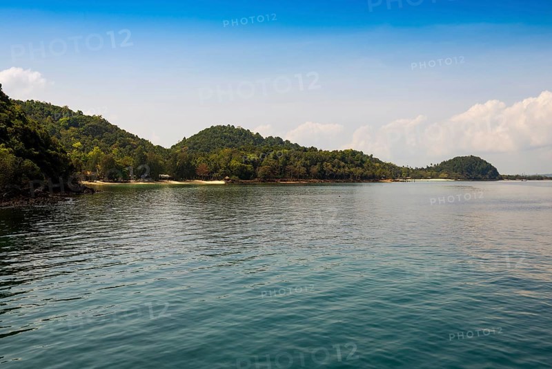 Island with coral reef, Koh Talu, Prachuap Khiri Khan Province, Central Thailand, Thailand