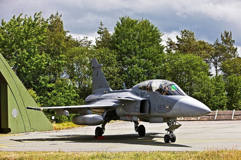 Saab Gripen JAS 39D Czech Air Force, fighter, aircraft, 1 turbofan engine, two-seater, combat suitable, aircraft, aircraft type, Swedish multi-purpose fighter aircraft, fighter aircraft, air defense, air attack capability, two-seater reconnaissance, all-weather capable, fighter-bomber, fighter aircraft, Spotterday, Wittmund, Lower Saxony, Germany