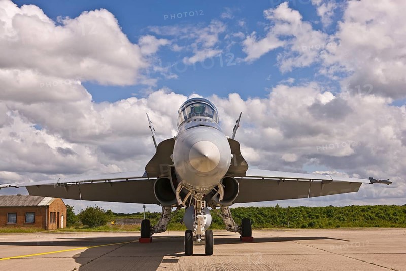 McDonnell Douglas FA-18D Hornet jet-powered twin-engine, two-seater multi-purpose fighter aircraft, fighter-bomber, interceptor, aircraft, armed forces, Swiss air force, defense, aerial reconnaissance, Spotterday, Wittmund, East Frisia, Lower Saxony, Germany