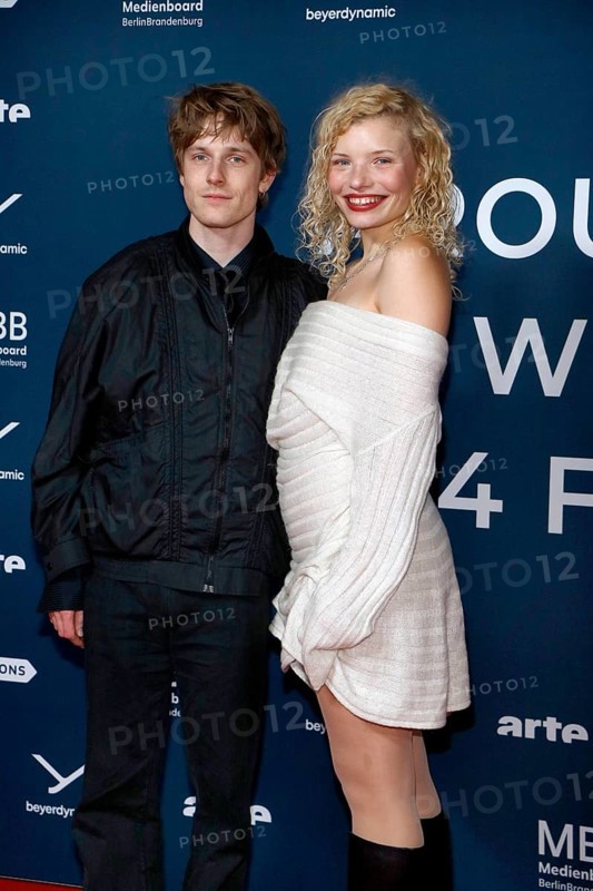 Louis Hofmann and Luisa-Celine Gaffron at the festival opening and the premiere of the movie 'Sentimental Value' at the 20th World Cinema Festival Around the World in 14 Films at the cinema at the KulturBrauerei in Berlin on 28.11.2025