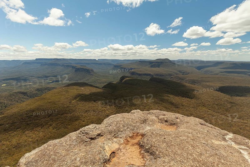Majestic view from Didthul Summit in Morton National Park, Australia â€” forests as far as the eye can see