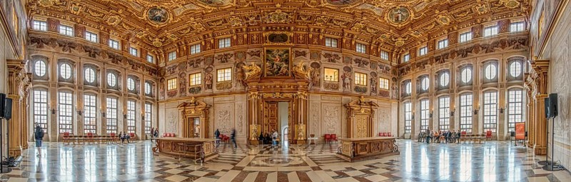 City Hall Golden Hall Panorama Augsburg Germany