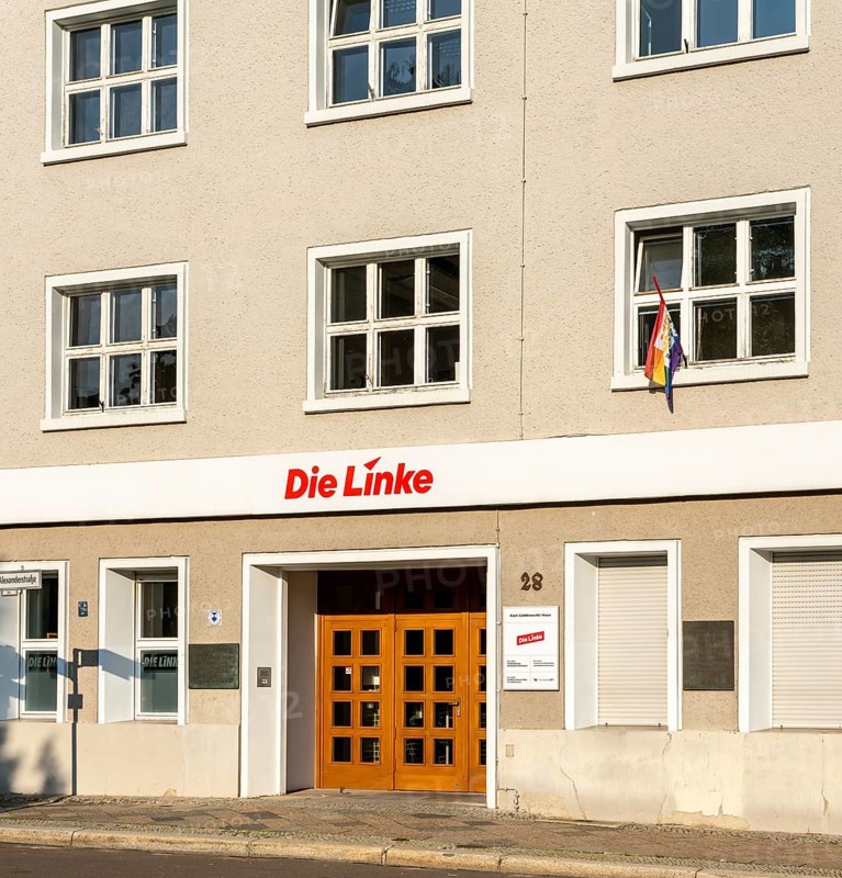 Party headquarters of the Left Party in the Karl Liebknecht House in Berlin Mitte, Germany